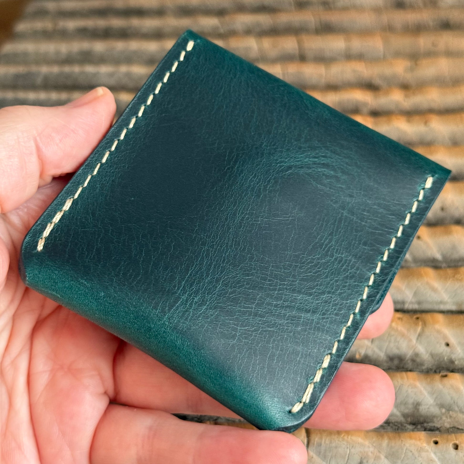 Veleta - Coin keeper in Waxy Aqua - CUSTOM ORDER