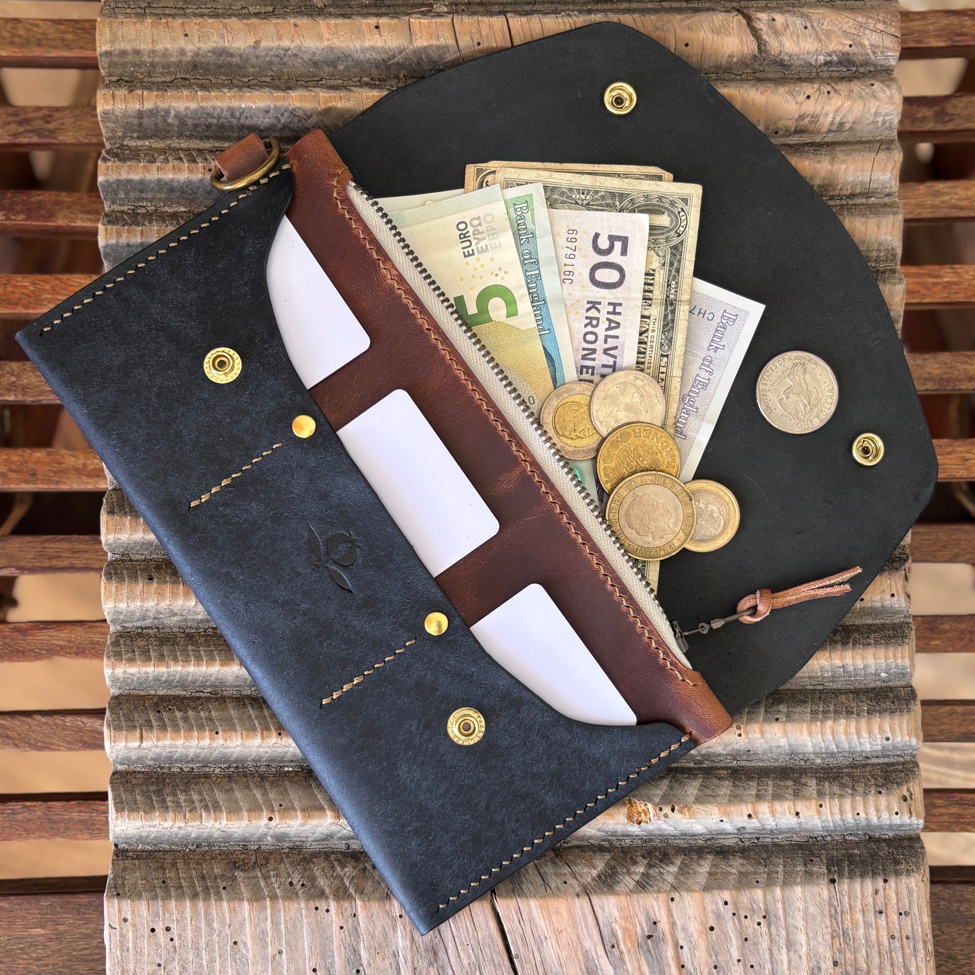 Funda para tarjeta y efectivo Aljibe