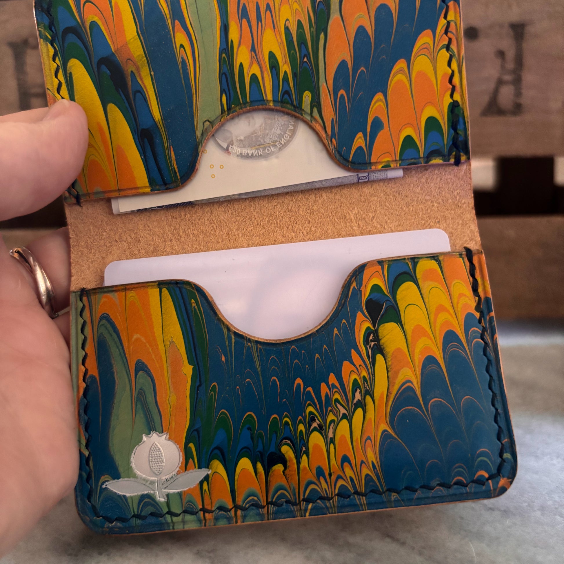 Matraquilla - Buttero Hatch Natural with hand-marbled