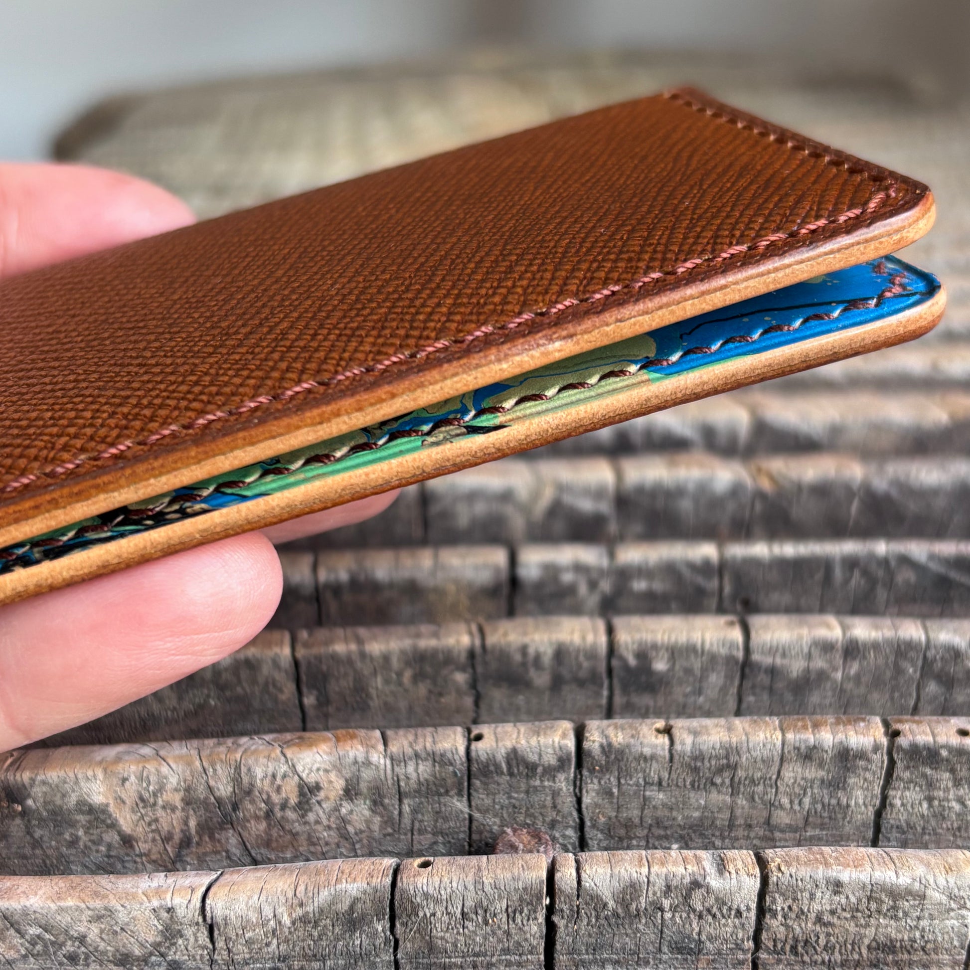 Matraquilla - Buttero whiskey, hand marbled blue & green