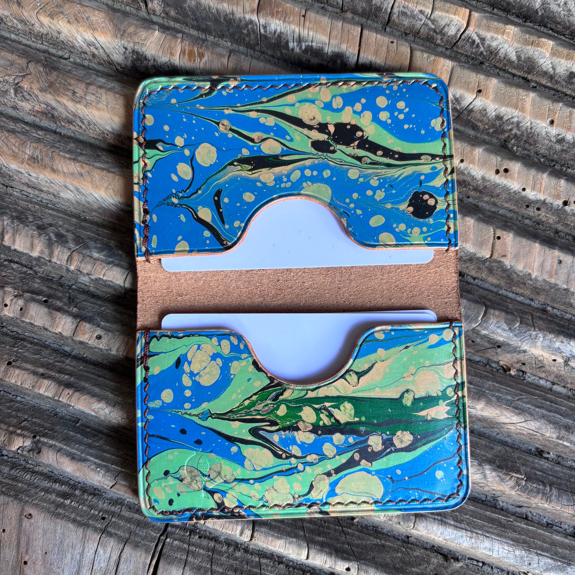 Matraquilla - Buttero whiskey, hand marbled blue & green