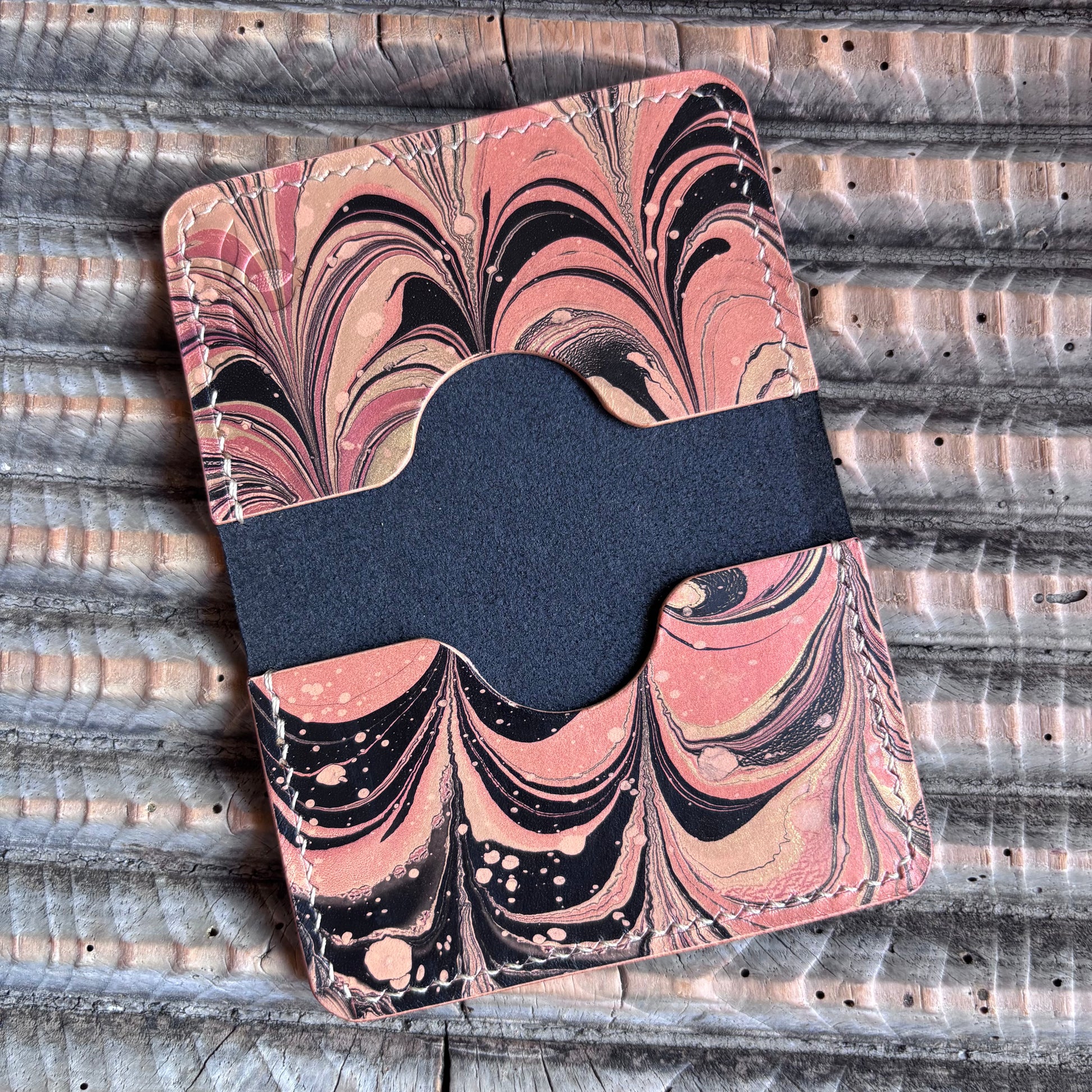 Matraquilla - Buttero Black with hand marbled slots