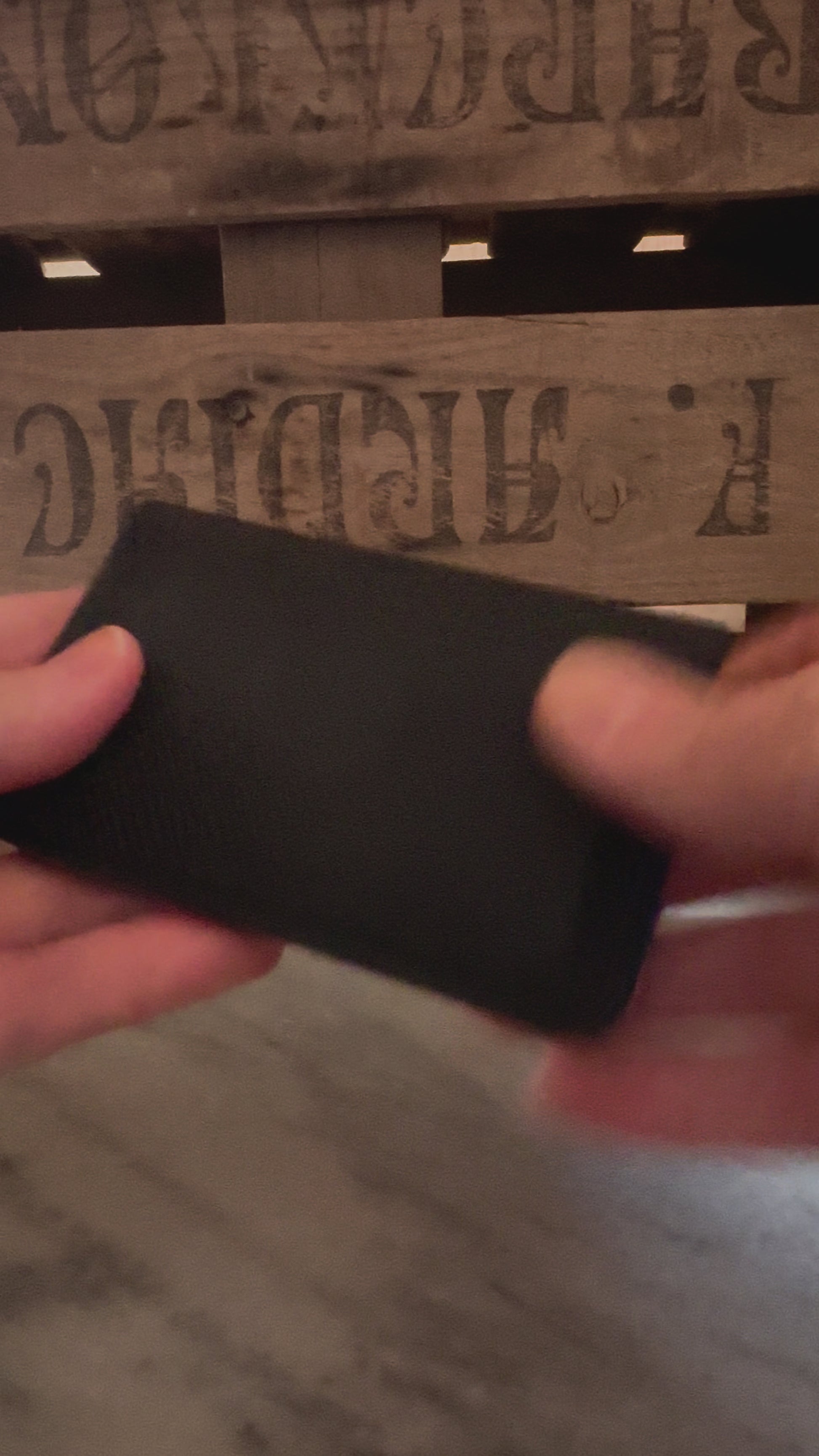 Matraquilla - Buttero Hatch Black with hand-marbled black/blue/green