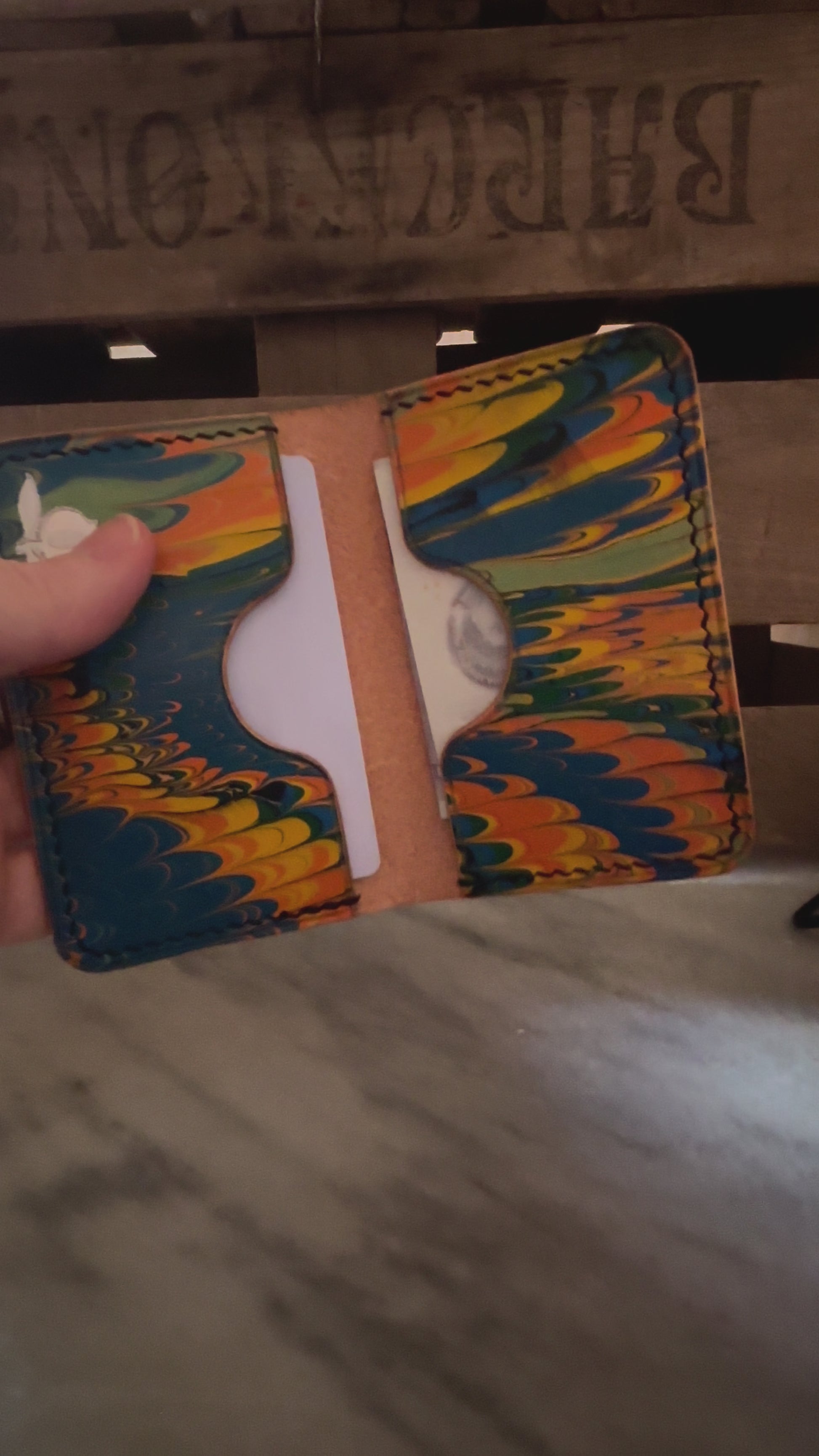 Matraquilla - Buttero Hatch Natural with hand-marbled