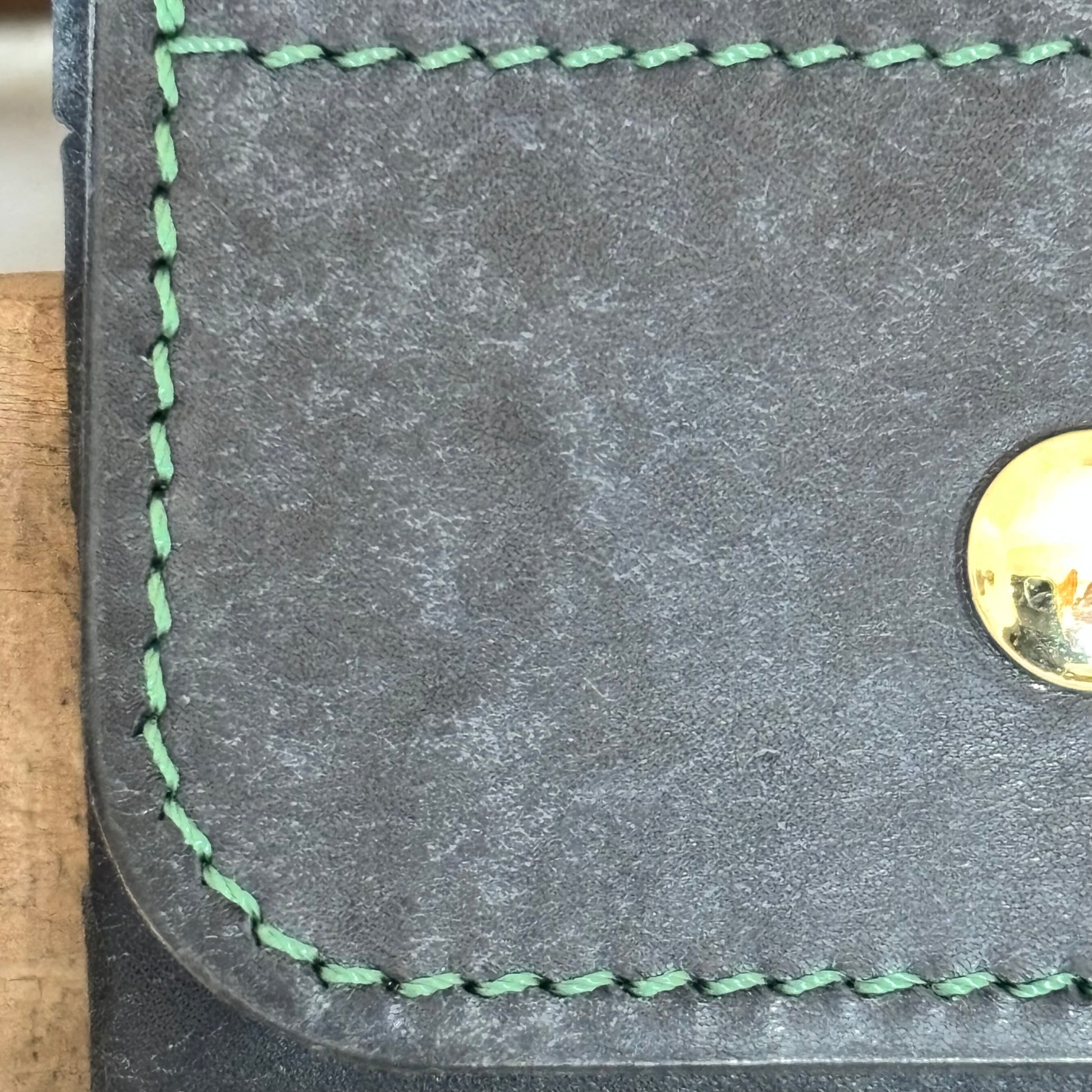 Candelón card case - Navy Pueblo with snap