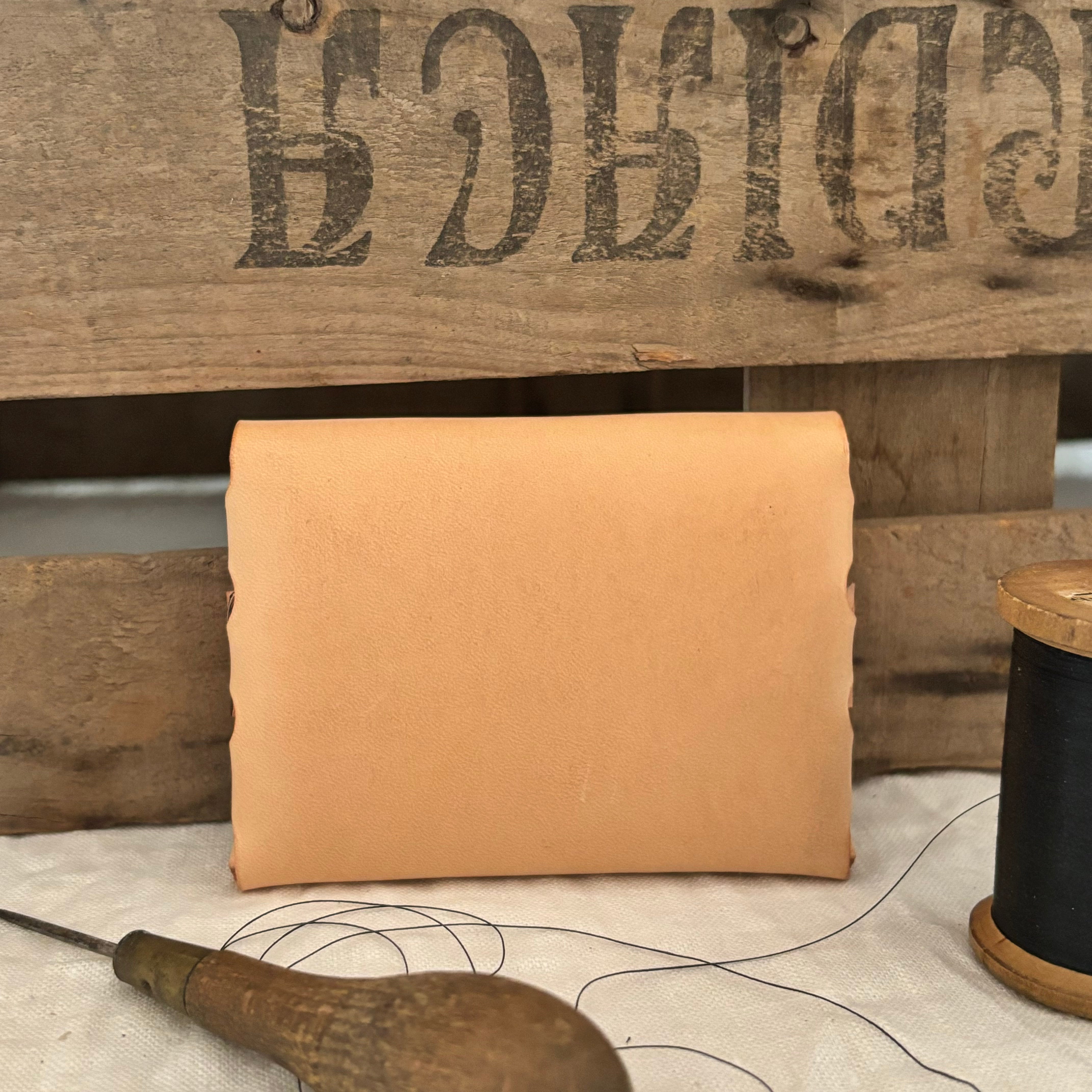 Candelón card case - Natural Veg Tan