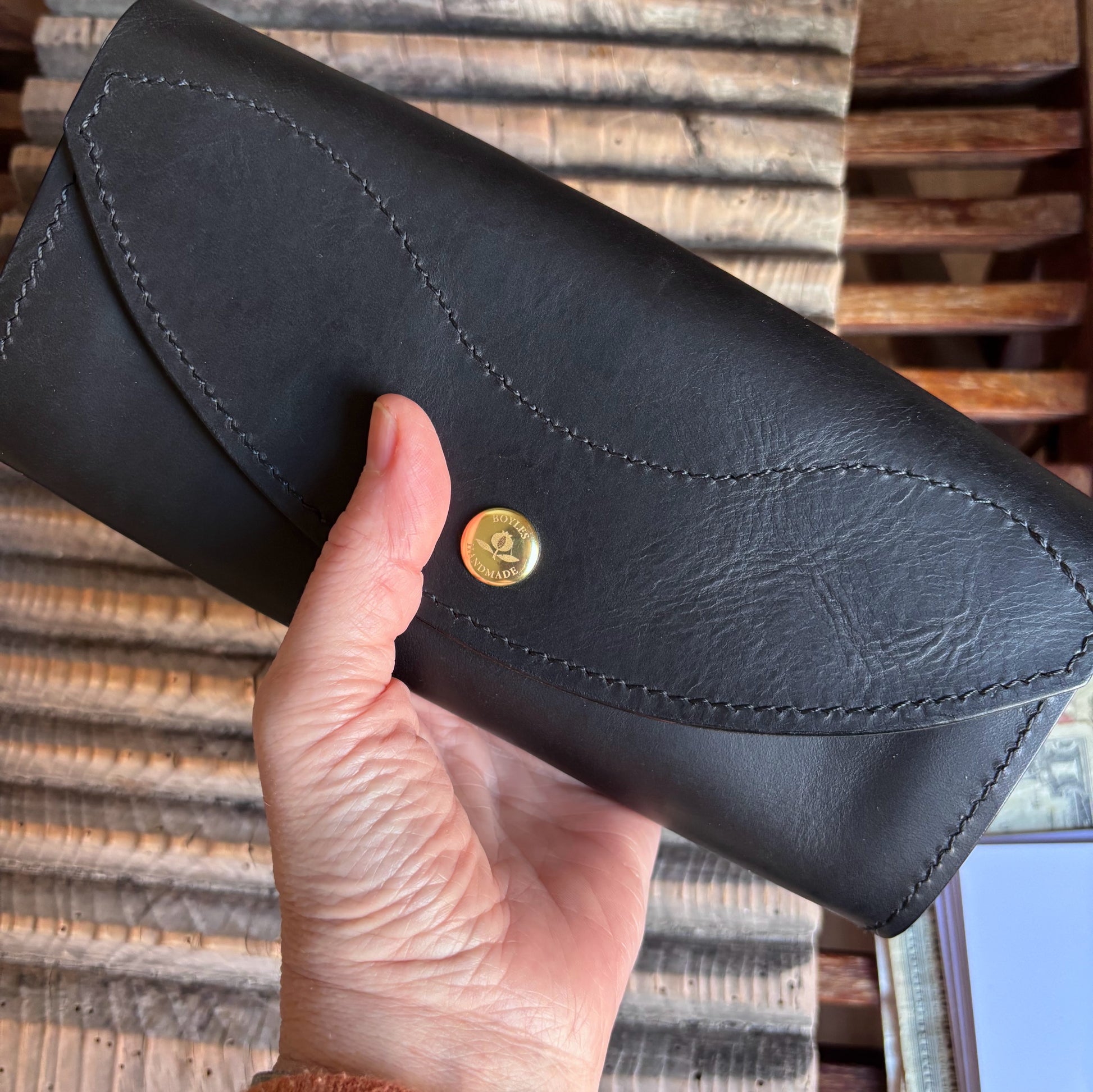 Alba - Waxy Black with Black Buttero *CUSTOM ORDER*