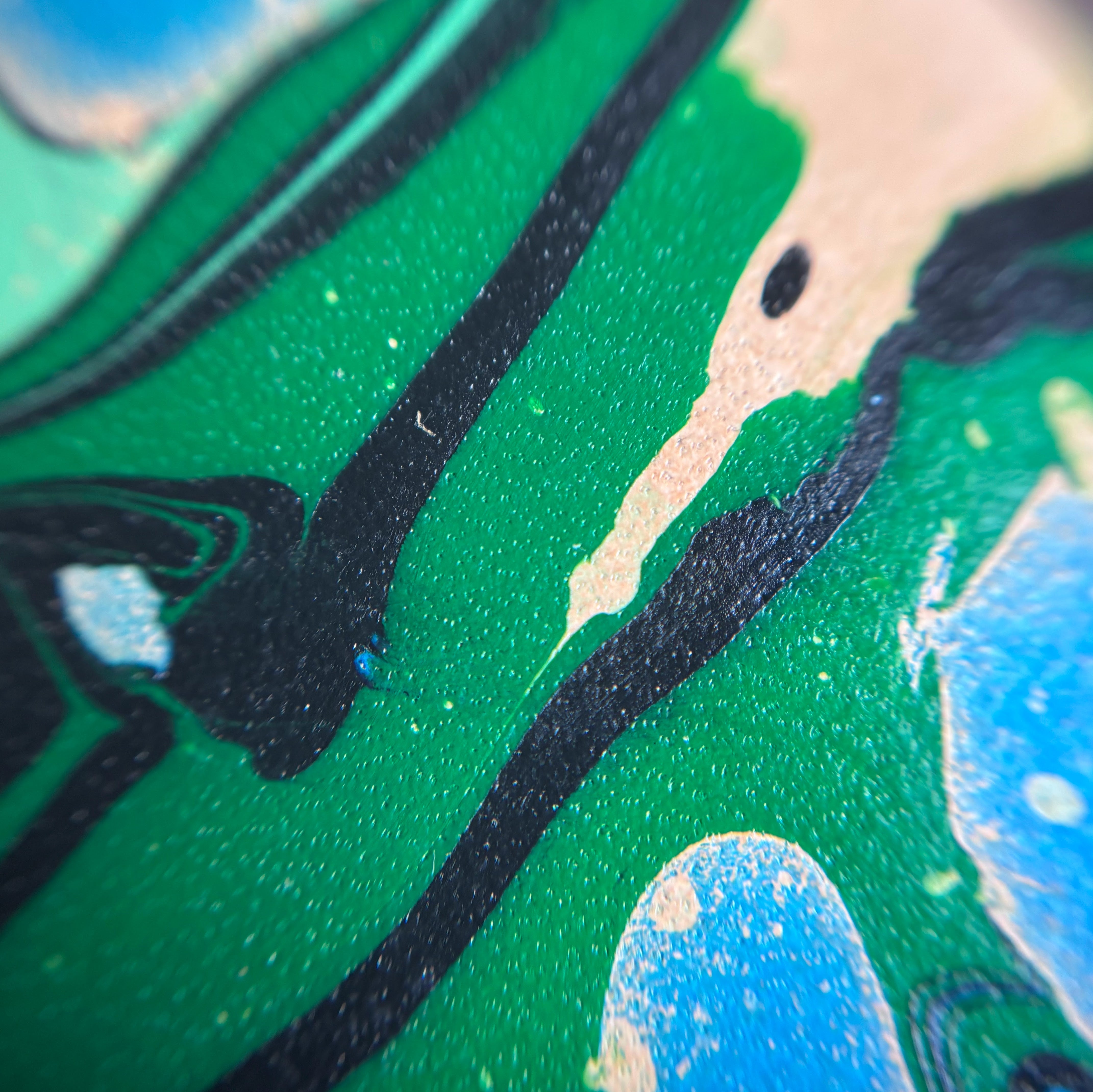 Abrazo - Hand-marbled blues & greens