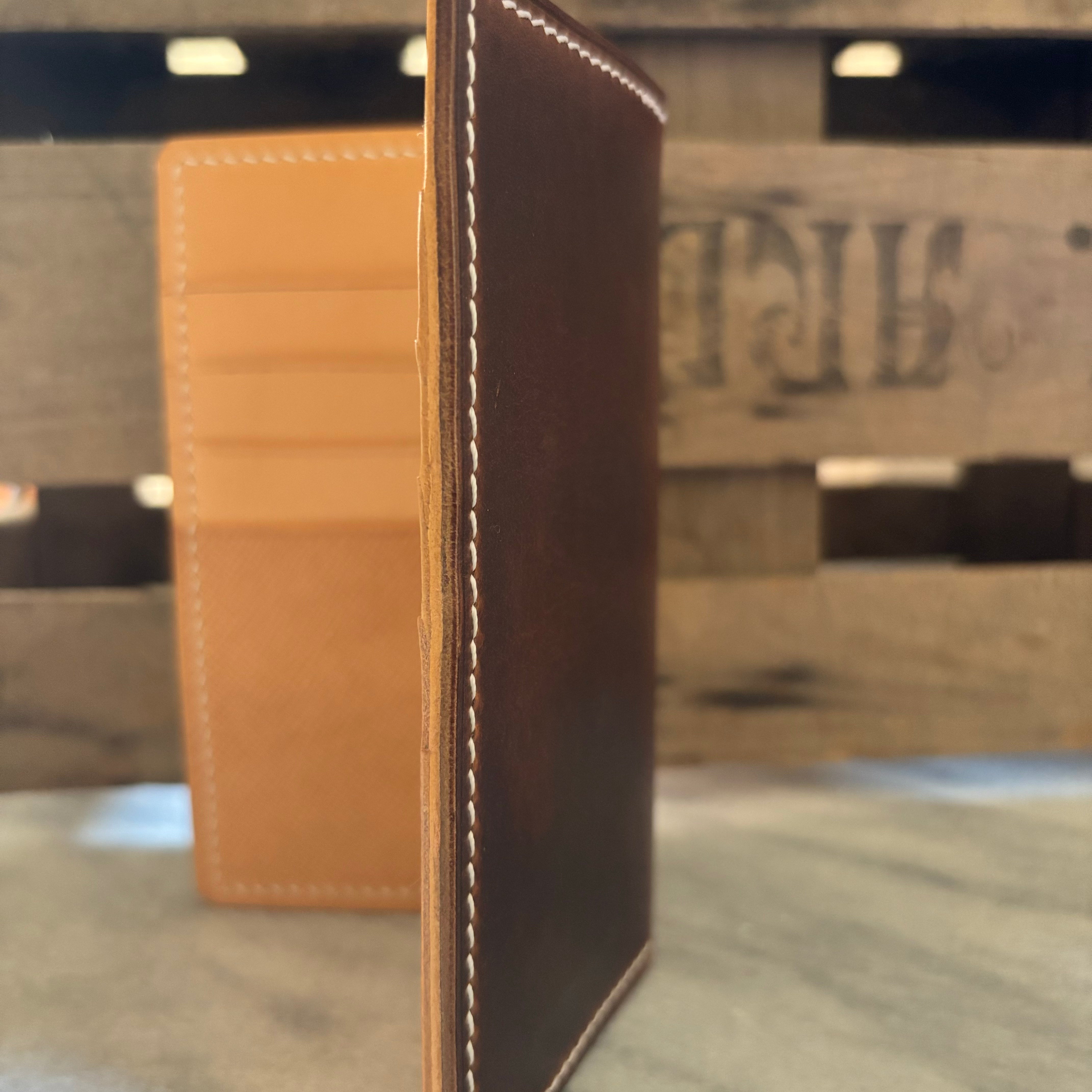 Desierto long wallet - Waxy Tobacco with Buttero natural