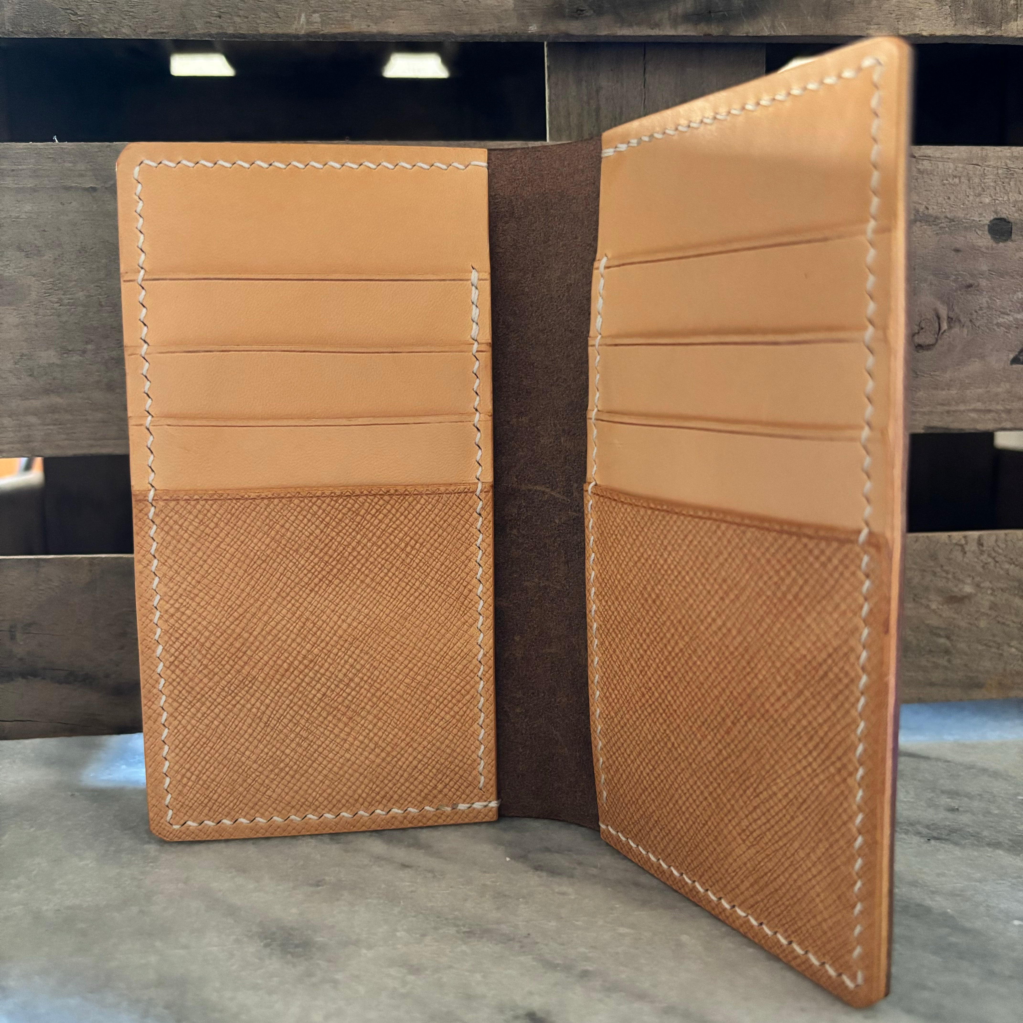 Desierto long wallet - Waxy Tobacco with Buttero natural