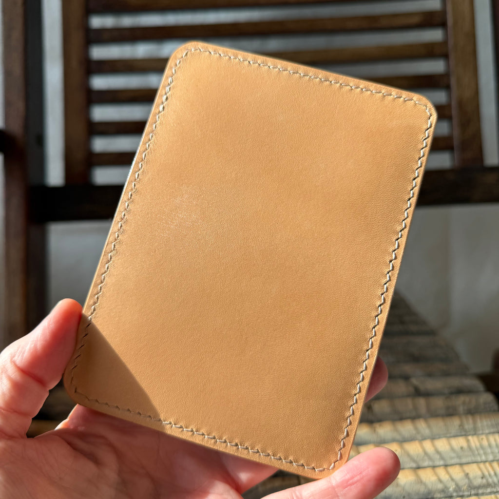 Bifold Wallet - Natural Vegetable Tanned Leather