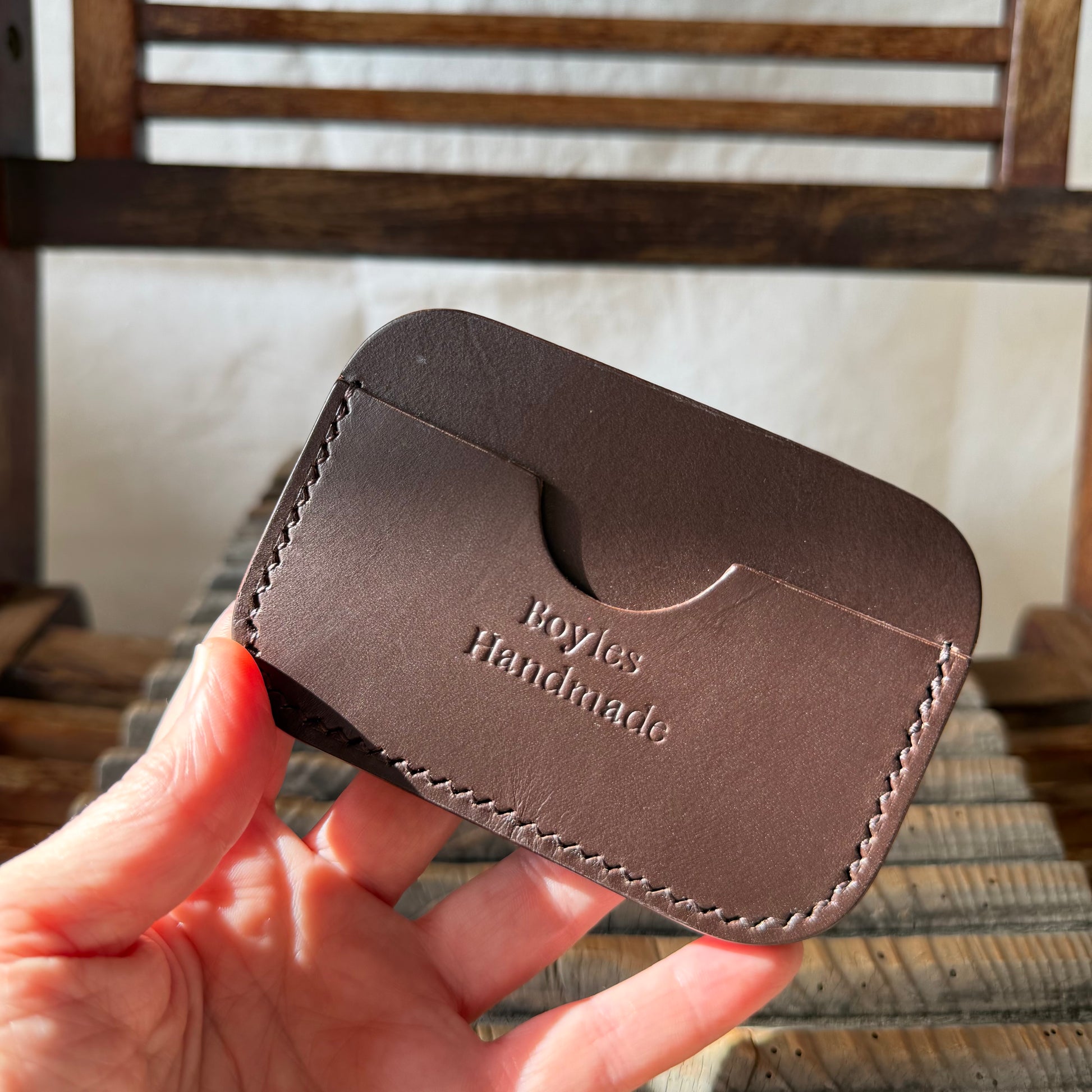 Compact Card Case - Brown