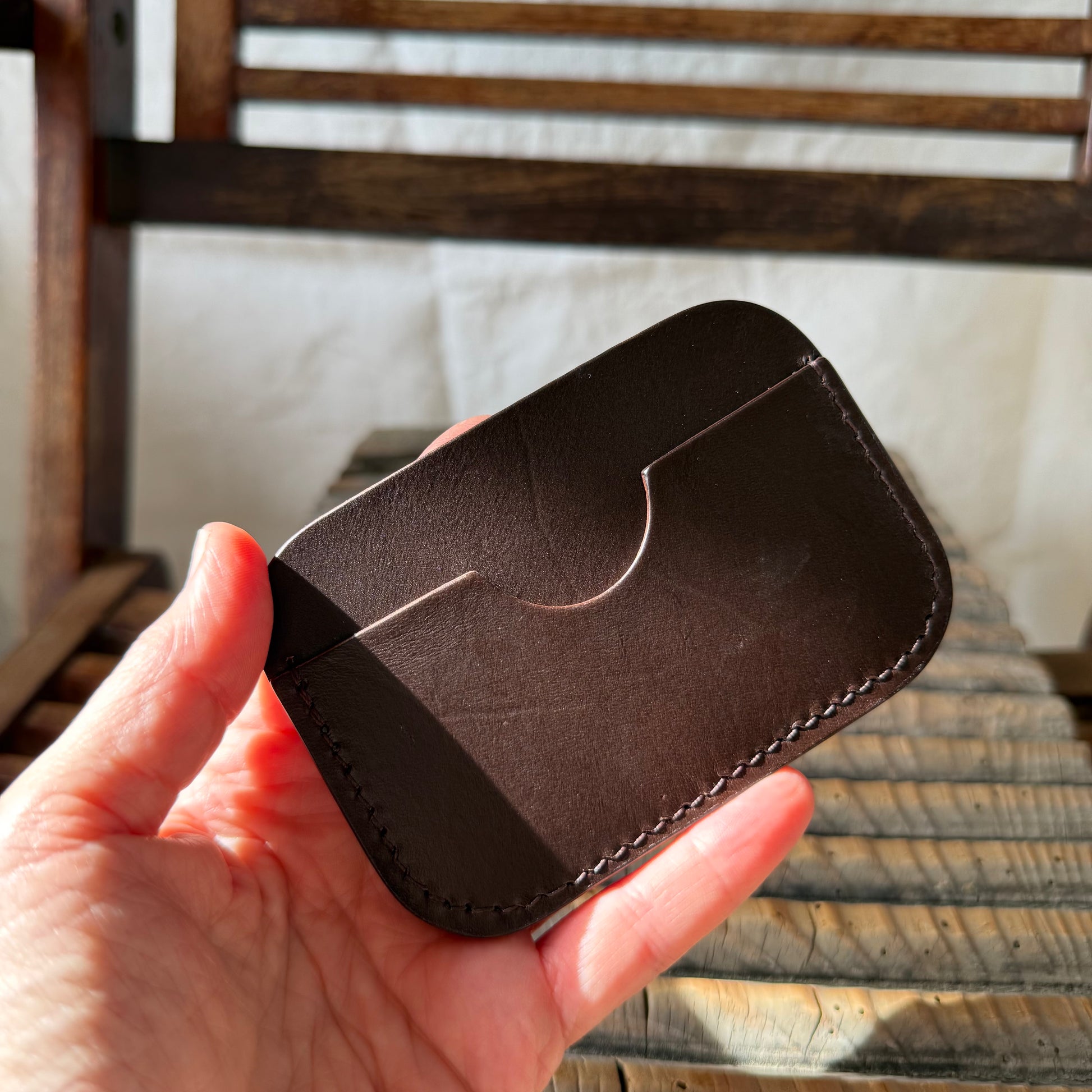 Compact Card Case - Brown