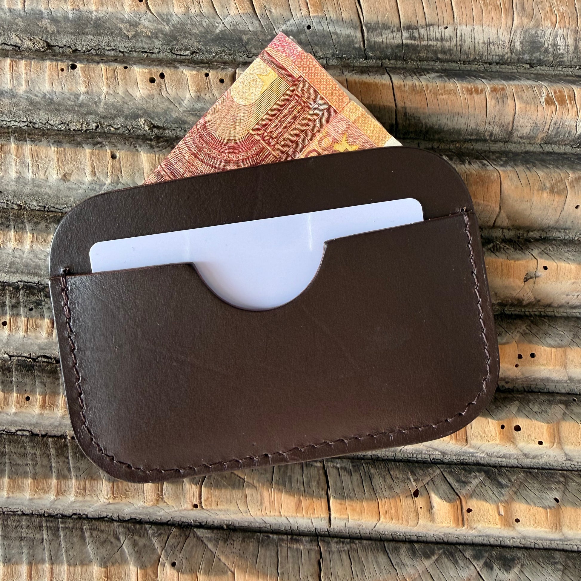 Compact Card Case - Brown