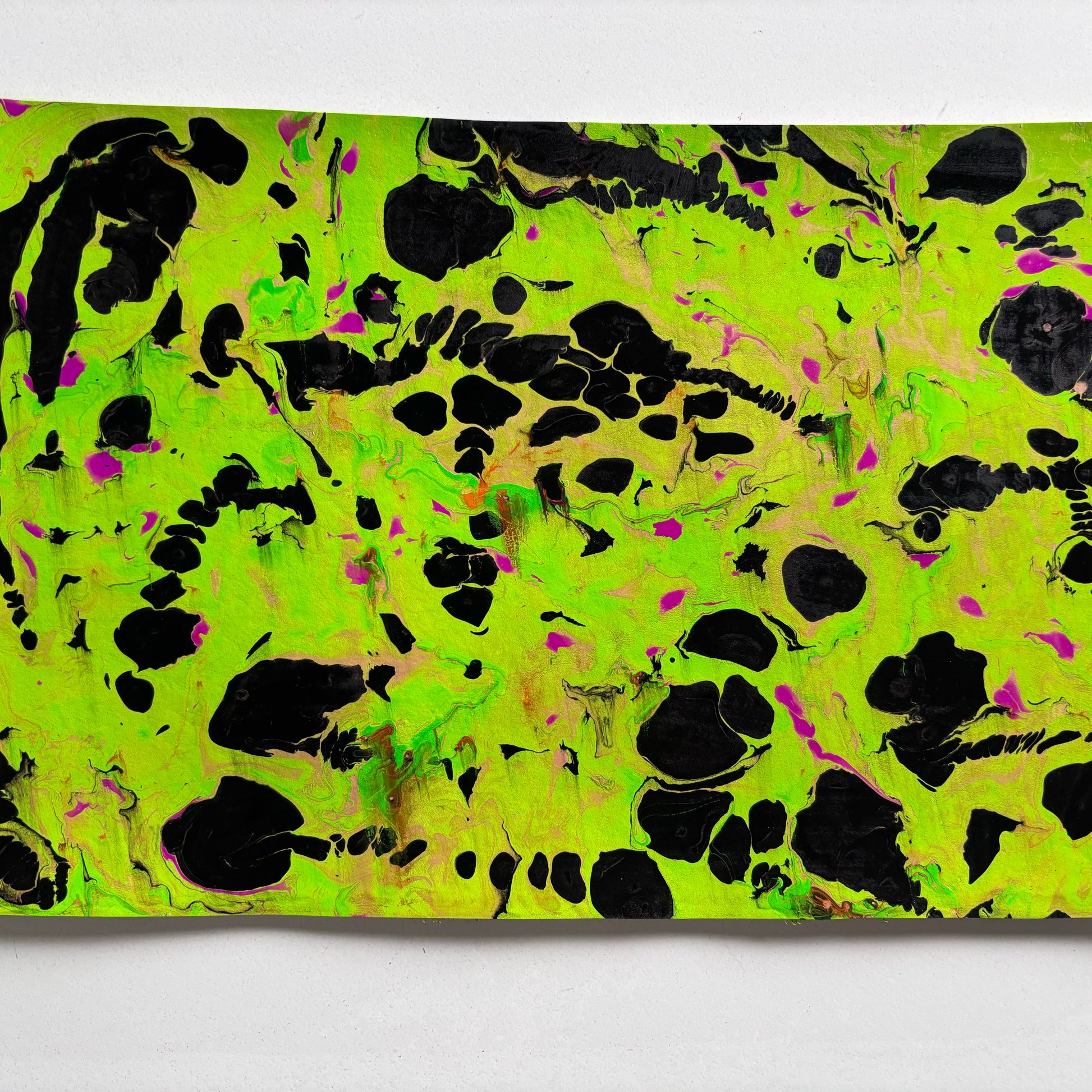 Hand-marbled panels, Halloween colors *CUSTOM ORDER*