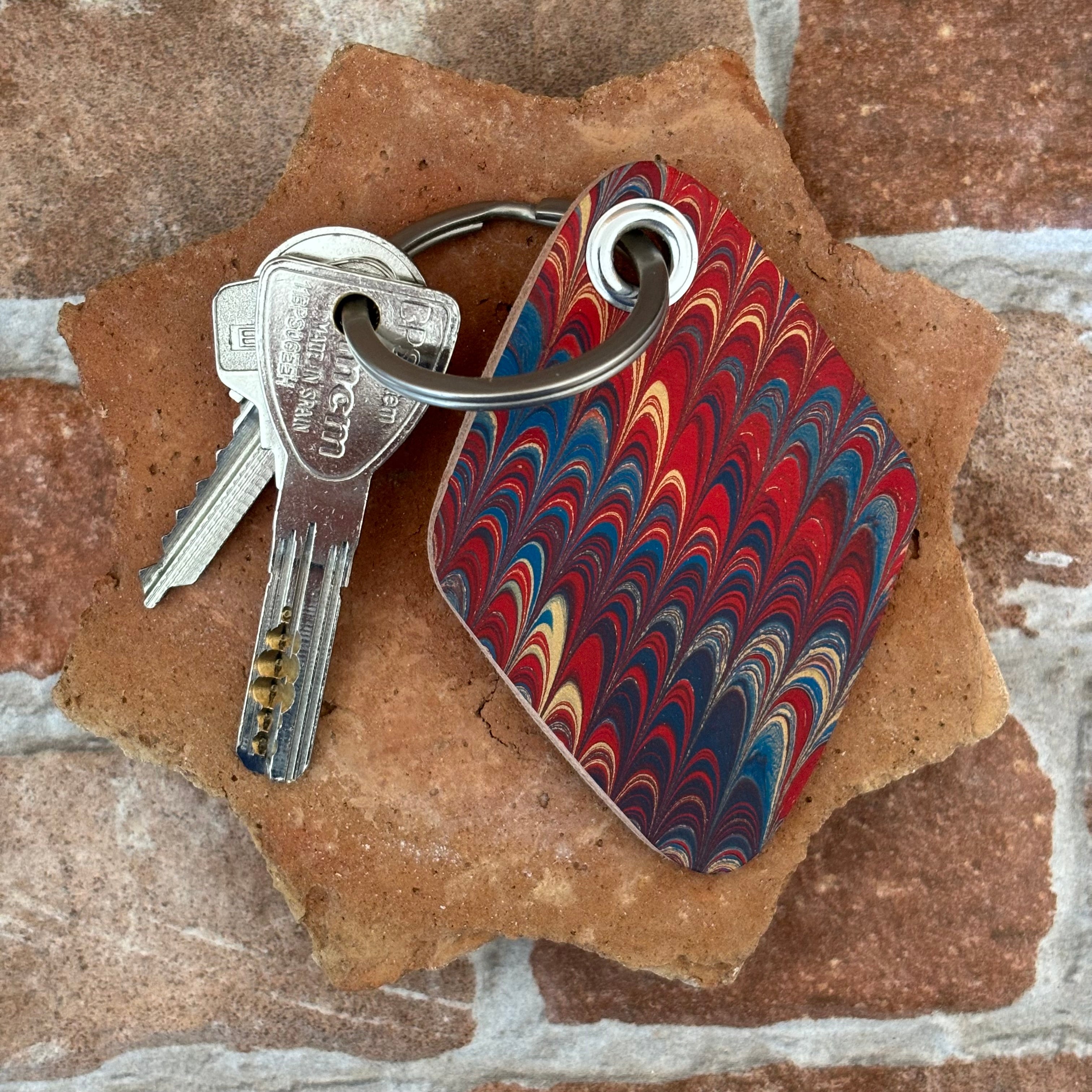 Sabika Hand Marbled Key Fob - hotel