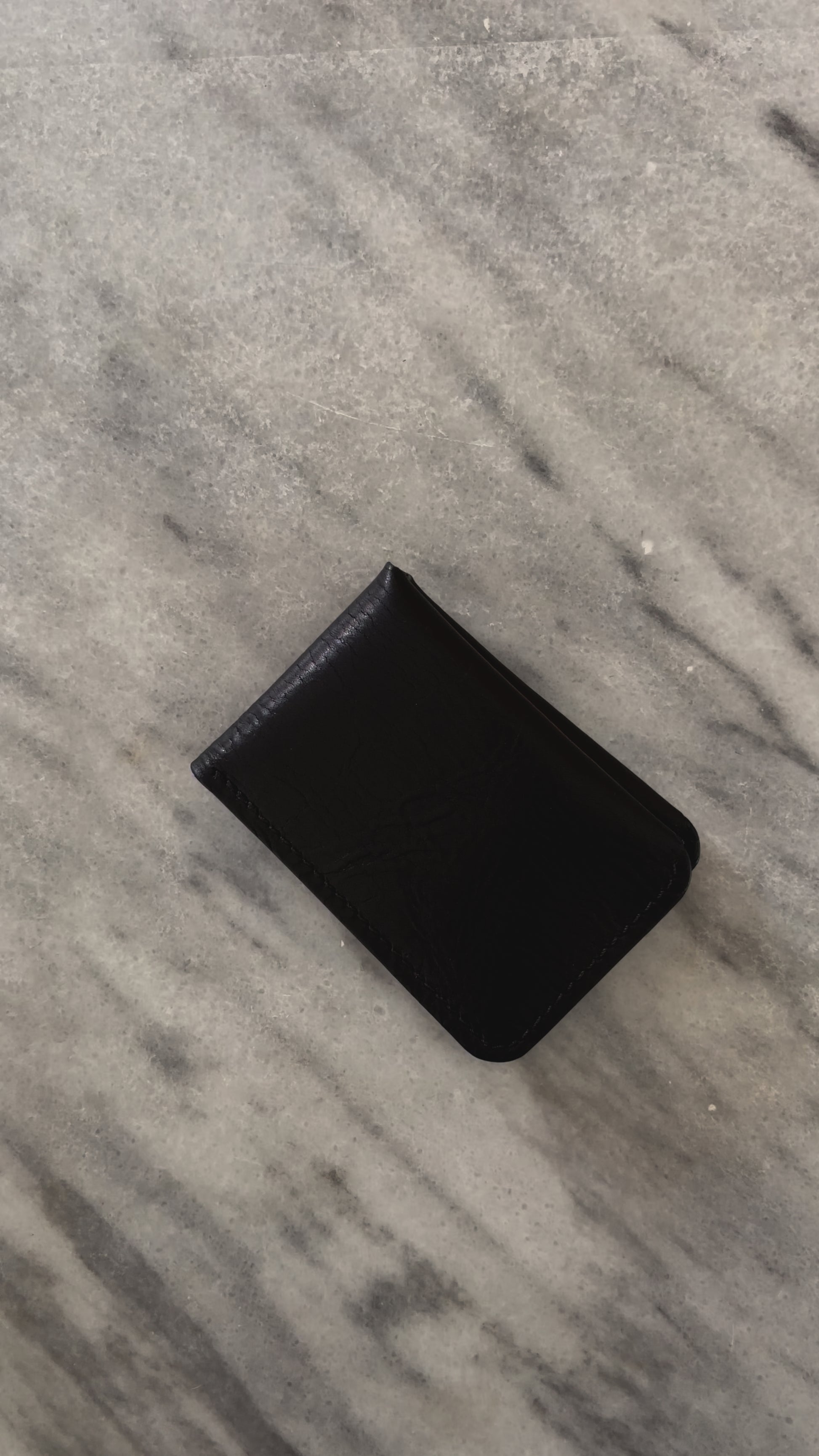 Alas - Black Horween Derby & Hand Marbled Red/Black